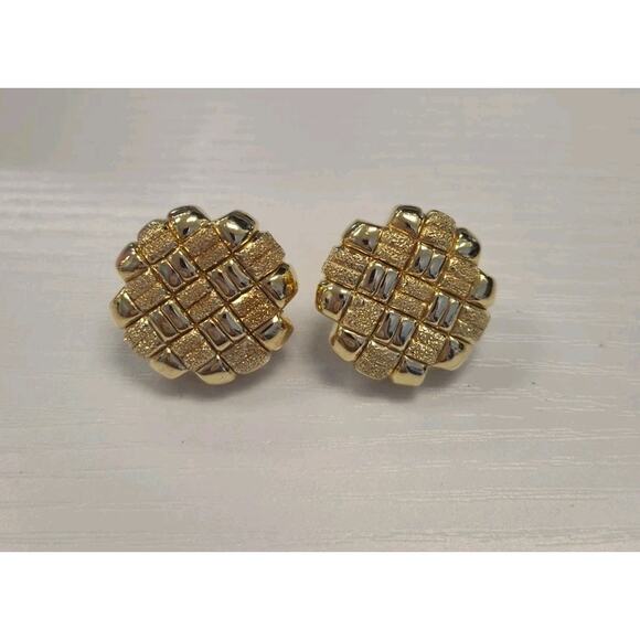 Lot Of 7 Gold Tone Jewelry 925 Sterling Silver 2 Necklaces 5 Pairs Earrings 165g - Picture 2 of 16